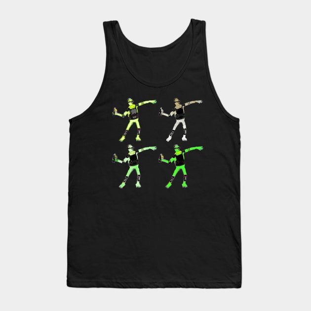 Banksy kermit Collage Tank Top by Nice wears